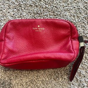 Kate Spade Red Crossbody Bag with Tassel— great condition!